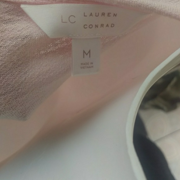 LC Lauren Conrad blush pink keyhole back lace hem - Picture 8 of 8